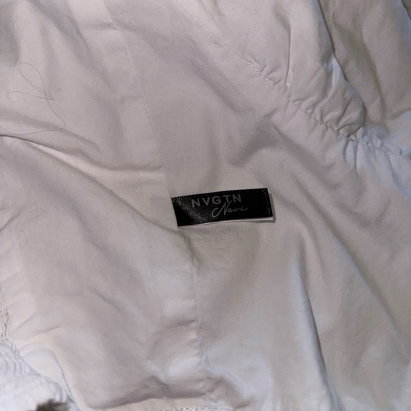 NVGTN Sweet and Simple Blouse - White - XS - Picture 4 of 5